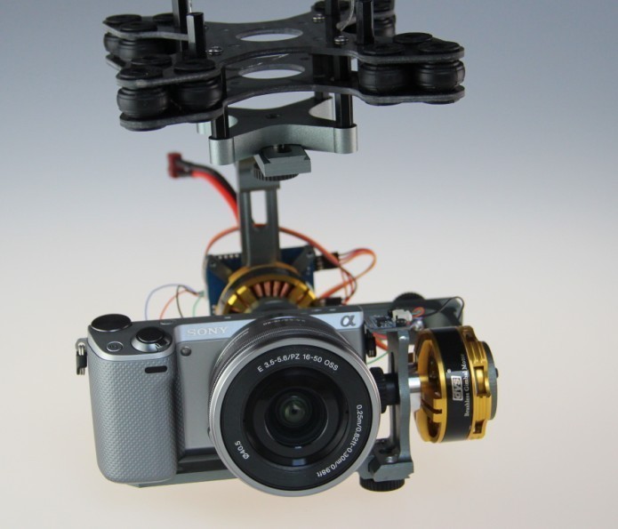 Gimbal Brushless 2 EJES Monobrazo para Sony Nex7, Nex5, ETC...